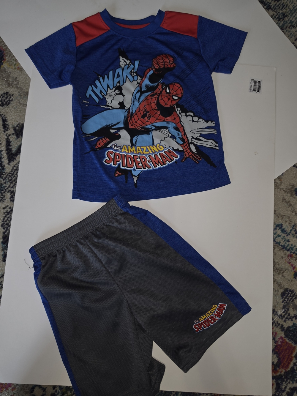 NEW Spiderman Little Boy Tee & Short Set (sz 5)
